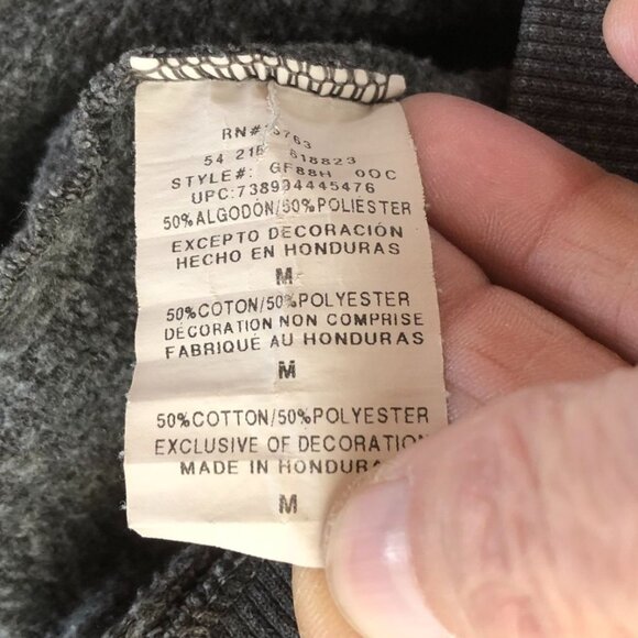 Champion Mens Sweatshirt Medium Gray Crewneck Pullover Classic Casual Travel - Picture 9 of 11